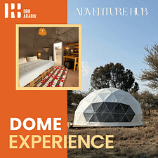 Stay Beneath the Stars with our Dome Experience - A Luxury Camping Experience in Al Dalghan Park Adventure Hub
