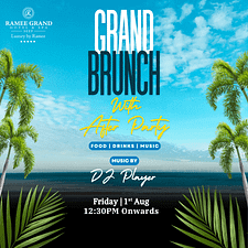 Grand Brunch with After Party at Ramee Grand – Brunches Grand Brunch with After Party at Ramee Grand Brunches