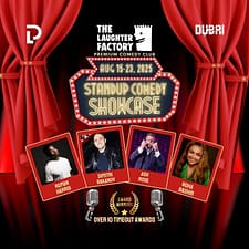 The Laughter Factory August 2025 in Dubai and Abu Dhabi Comedy Events