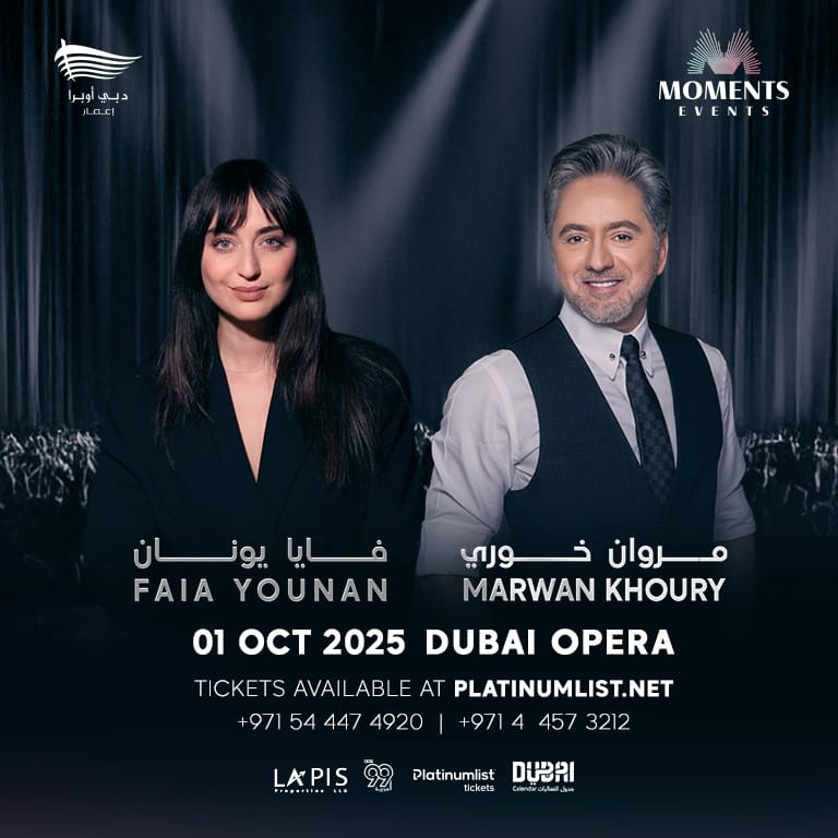 Marwan Khoury & Faia Younan in Dubai – Concerts Marwan Khoury & Faia Younan in Dubai Concerts